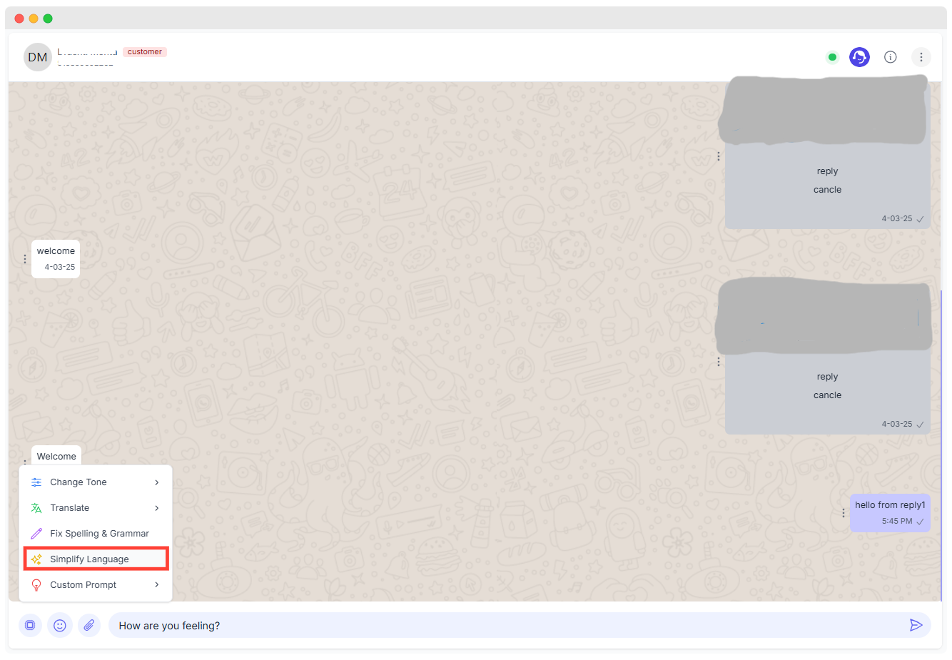 AI Simplify Language